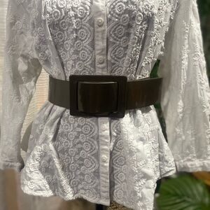 Betsey Johnson Belt Sz S Outer Material Man Made Material Inner Liner Leather